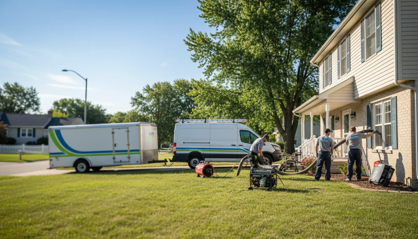 Flooded Basement Restoration And Cleanup With Repair in Galion, OH near me